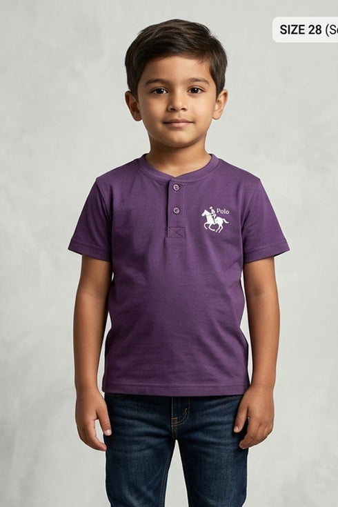 Faddy's Kids Plum T-Shirt | Unique Color Boys Tee | Size 18-26 |