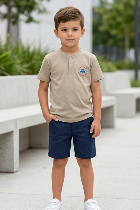 Faddy's Kids Off White T-Shirt | Clean & Fresh Boys Tee | Size 18-26