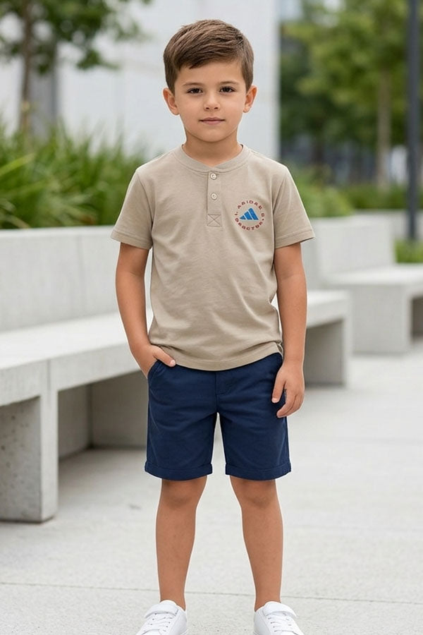 Faddy's Kids Off White T-Shirt | Clean & Fresh Boys Tee | Size 18-26