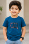 Faddy's Kids Zinc Blue T-Shirt | Unique Stylish Boys Tee | Size 18-24