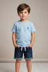 Faddy's Kids Sky Blue T-Shirt | Fresh Summer Tee for Boys | Size 18-28 |