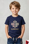 Faddy's Kids Dark Blue T-Shirt | Premium Boys Casual Tee | Size 18-24 |