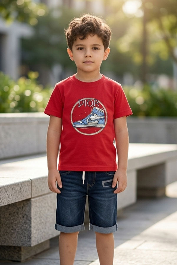 Faddy's Kids T-Shirt( S-02) RED