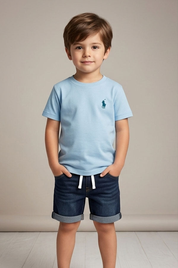 Faddy's Kids T-Shirt( S-07) S-Blue