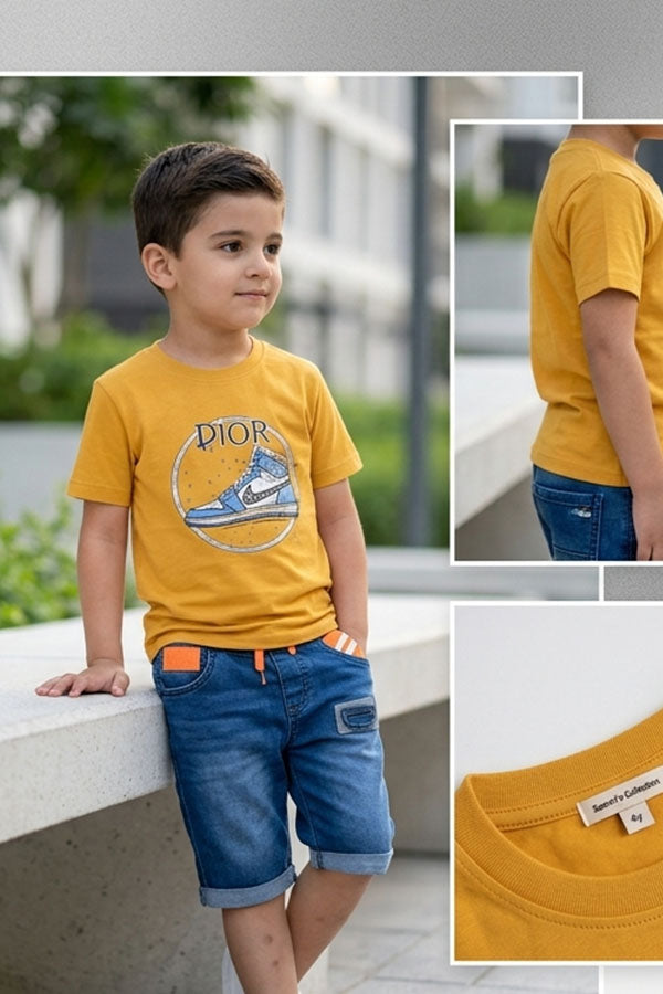 Faddy's Kids T-Shirt( S-03) G-Yellow